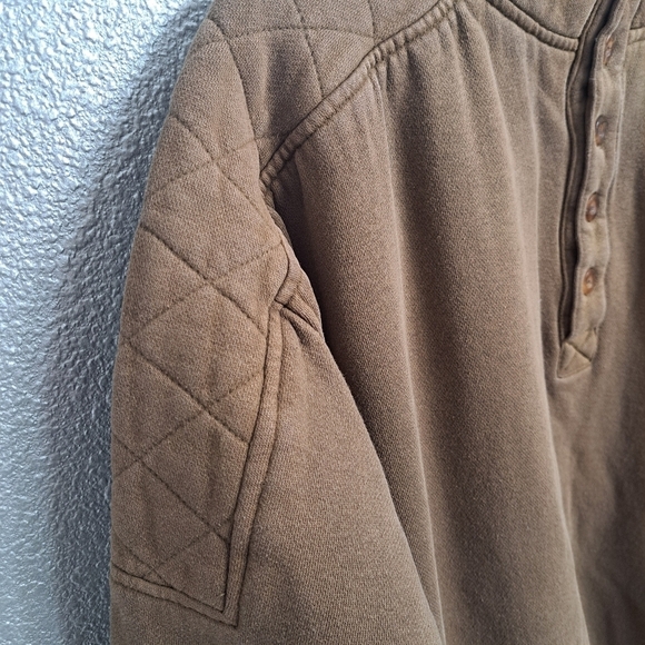 Columbia Olive Green Mock Neck Sweat Shirt   Size XL - Picture 7 of 9